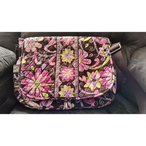 VERA BRADLEY LAPTOP CASE - PURPLE PAISLEY - OK CONDITION